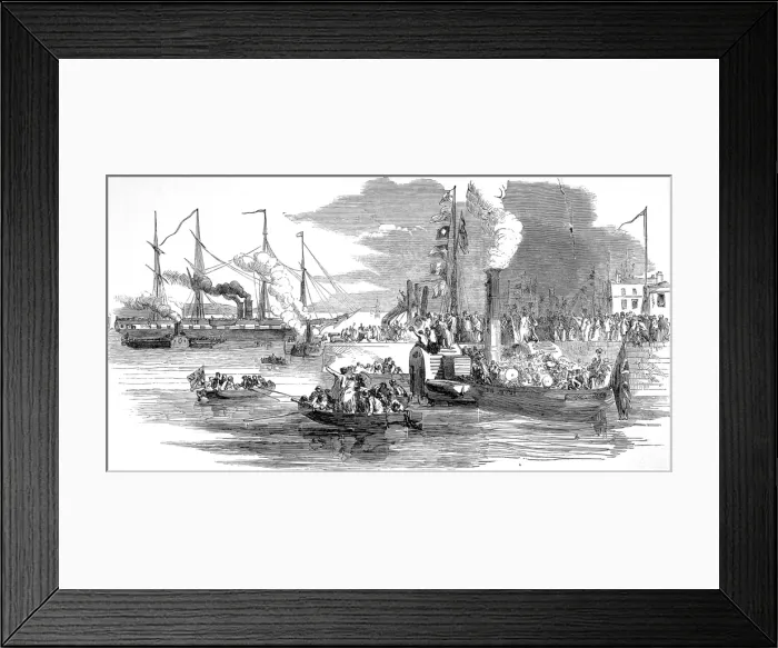 Framed Print : Departure of the Great Britain from Liverpool, 1852 Framed Print : Departure of the Great Britain from Liverpool, 1852