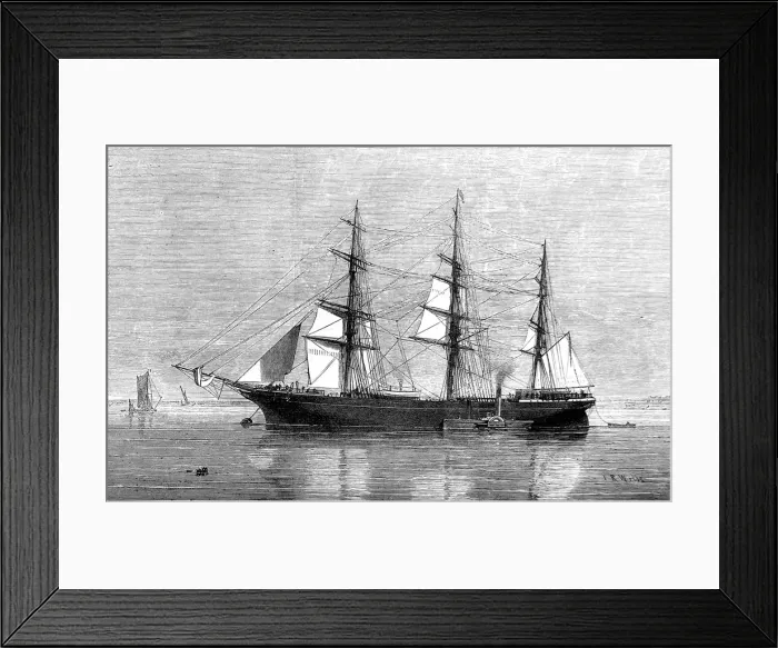Framed Print : The Emigrant Ship Eastern Monarch, 1874 Framed Print : The Emigrant Ship Eastern Monarch, 1874