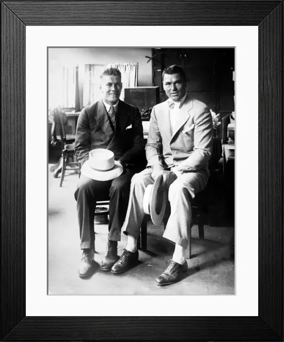 Framed Print : Gene Tunney and Jack Dempsey, c. 1927 Framed Print : Gene Tunney and Jack Dempsey, c. 1927
