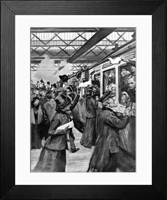 Framed Print : Salvation Army Emigrants at Euston Station, London, 1905 Framed Print : Salvation Army Emigrants at Euston Station, London, 1905