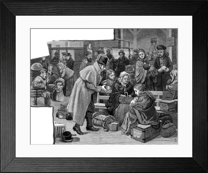 Framed Print : Castle Garden Immigration Depot, New York, 1886 Framed Print : Castle Garden Immigration Depot, New York, 1886