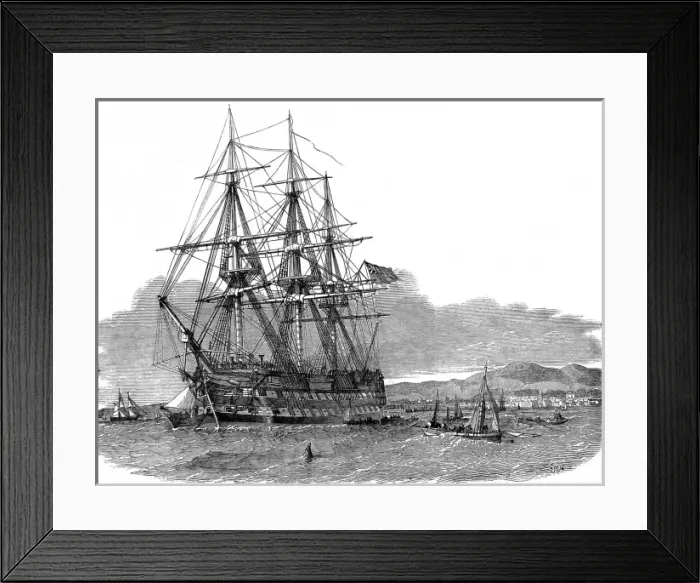 Framed Print : The Emigrant Ship Hercules off Cambelton, Scotland, 1853 Framed Print : The Emigrant Ship Hercules off Cambelton, Scotland, 1853