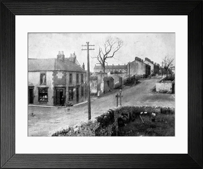 Framed Print : The Main Street of Dove Holes, Derbyshire, 1913 Framed Print : The Main Street of Dove Holes, Derbyshire, 1913
