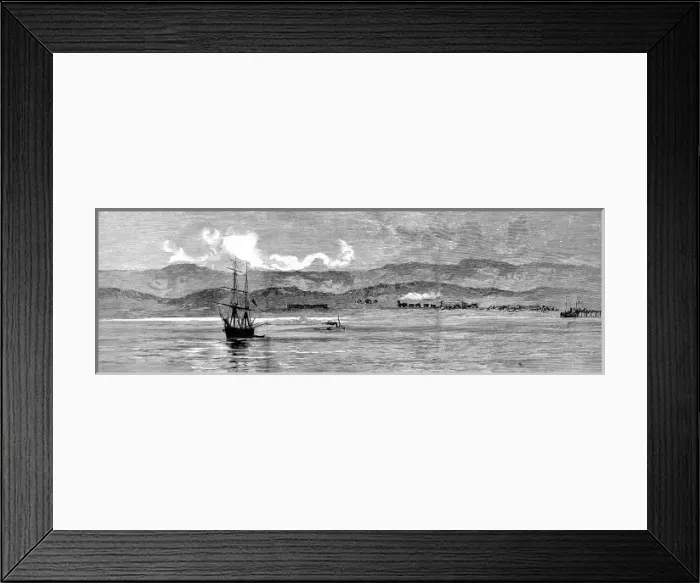 Framed Print : Port Madryn, Nuevo Gulf, Patagonia, 1887 Framed Print : Port Madryn, Nuevo Gulf, Patagonia, 1887