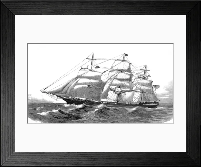 Framed Print : The ship Kapunda, 1887 Framed Print : The ship Kapunda, 1887