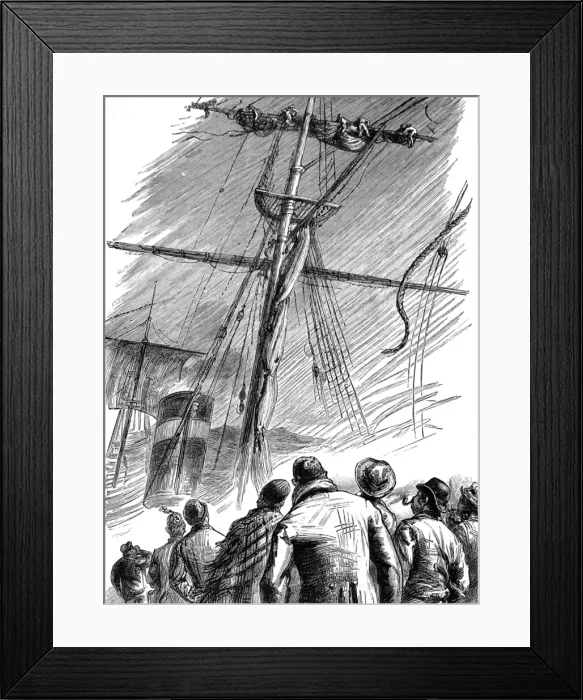 Framed Print : Emigration. From New to Old England. In the Inman Steamer C Framed Print : Emigration. From New to Old England. In the Inman Steamer C