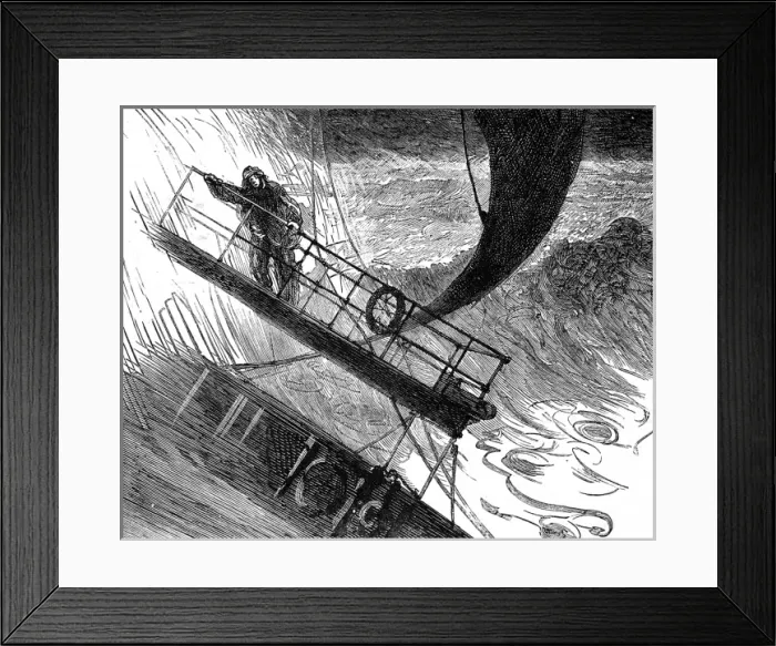 Framed Print : Emigration. From New to Old England, in the Inman steamer C Framed Print : Emigration. From New to Old England, in the Inman steamer C
