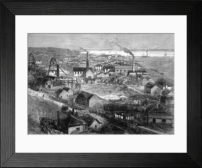 Framed Print : Thames Gold Fields, Grahamstown, New Zealand Framed Print : Thames Gold Fields, Grahamstown, New Zealand