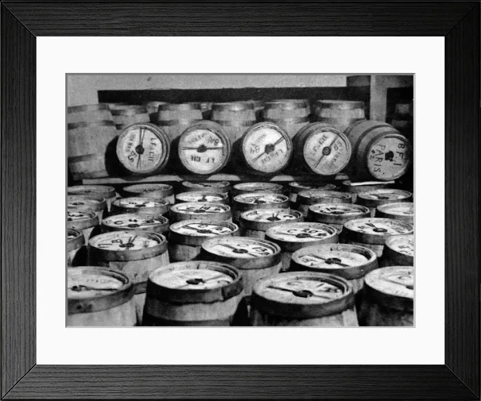 Framed Print : The Flow of Gold from the USA to France: Bullion in Kegs. Th Framed Print : The Flow of Gold from the USA to France: Bullion in Kegs. Th