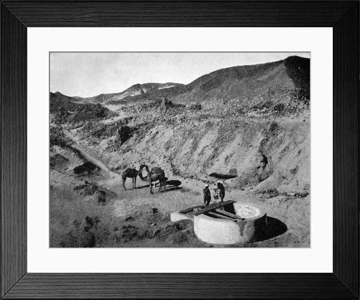 Framed Print : Gold in the Land of the Nile. Ancient Workings in the Easter Framed Print : Gold in the Land of the Nile. Ancient Workings in the Easter