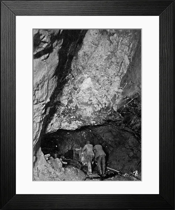 Framed Print : Tunnel in St. Davids Mine, Wales, 1911 Framed Print : Tunnel in St. Davids Mine, Wales, 1911