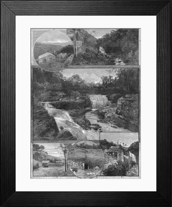 Framed Print : Scenes in Merionethshire, North Wales, 1887
