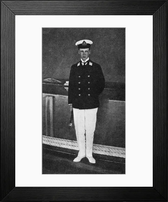 Framed Print : The Prince of Wales as a Midshipman on Board the HMS Hindust Framed Print : The Prince of Wales as a Midshipman on Board the HMS Hindust