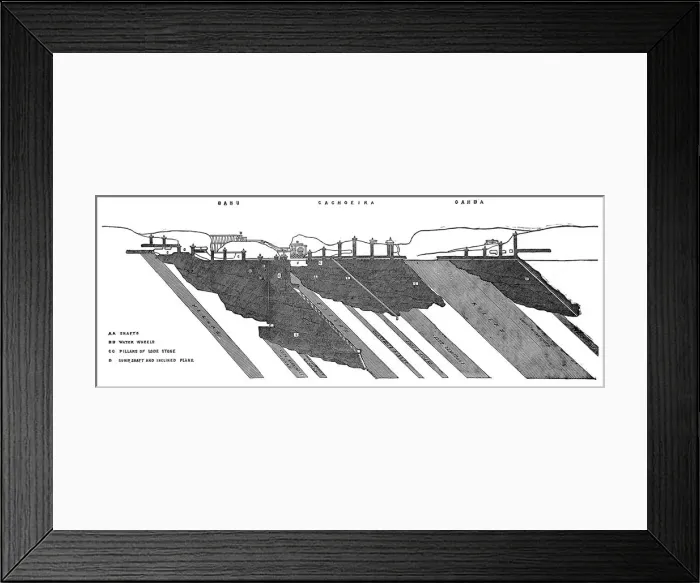 Framed Print : Gold Mine in Brazil. The Morro Velho Mine - Stoping Section Framed Print : Gold Mine in Brazil. The Morro Velho Mine - Stoping Section