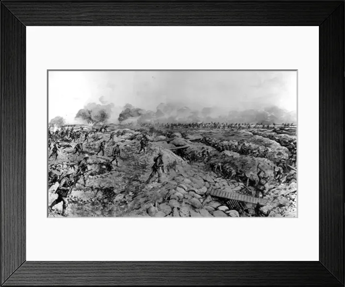 Framed Print : The beginning of the Somme offensive Framed Print : The beginning of the Somme offensive