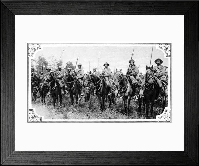 Framed Print : Indian cavalry preparing to charge Framed Print : Indian cavalry preparing to charge