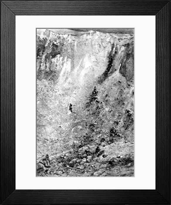 Framed Print : The crater of an exploded mine Framed Print : The crater of an exploded mine