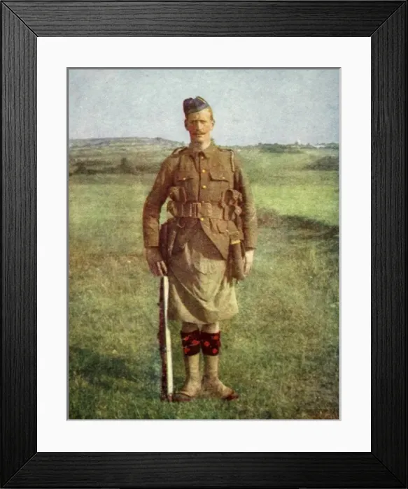 Framed Print : A Scottish infantryman