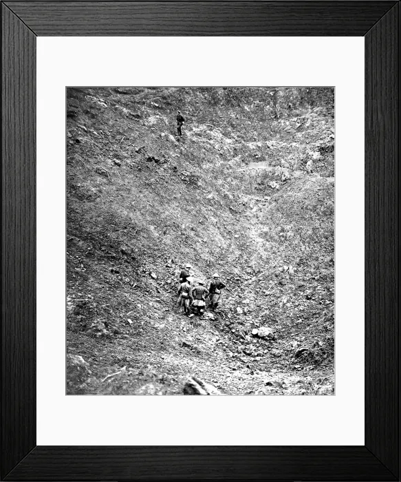 Framed Print : The devestating power of a big land-mine Framed Print : The devestating power of a big land-mine