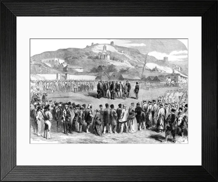 Framed Print : The Handing Over Ceremony at Ordnance Wharf, Balaklava, 1856 Framed Print : The Handing Over Ceremony at Ordnance Wharf, Balaklava, 1856