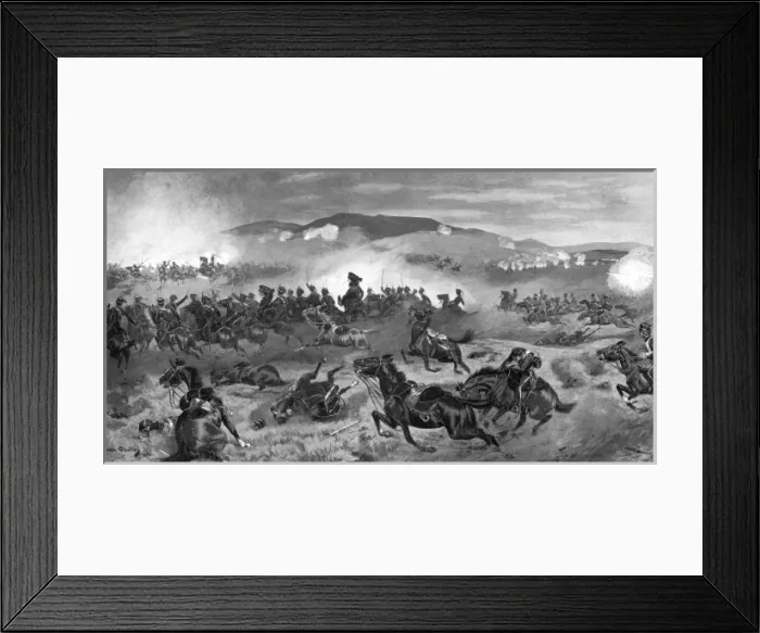 Framed Print : The Charge of the Light Brigade, Balaklava, Crimean War Framed Print : The Charge of the Light Brigade, Balaklava, Crimean War