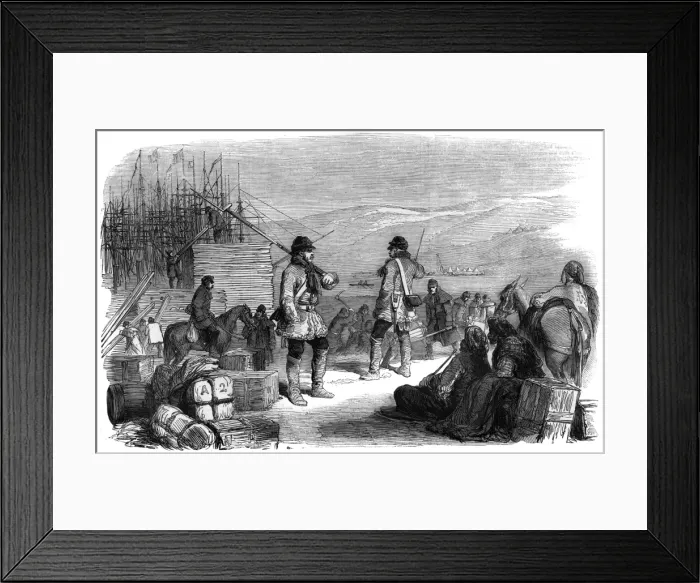 Framed Print : The Port of Balaklava, Crimea, 1855 Framed Print : The Port of Balaklava, Crimea, 1855