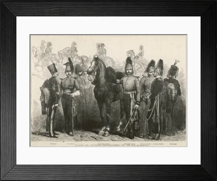 Framed Print : British Cavalry and Artillery Units during the Crimean War Framed Print : British Cavalry and Artillery Units during the Crimean War