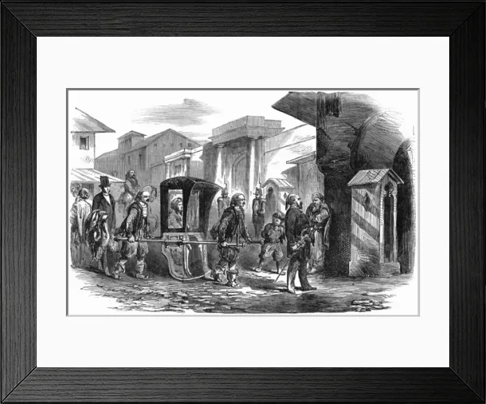 Framed Print : Lady Redcliffe in the British Army Hospital, Scutari, 1855 Framed Print : Lady Redcliffe in the British Army Hospital, Scutari, 1855