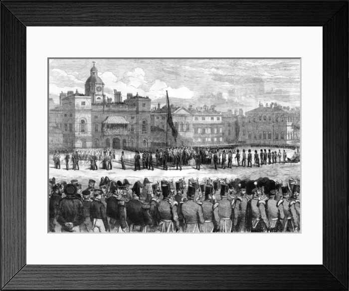 Framed Print : Horse Guards Parade Ground, London, 1855 Framed Print : Horse Guards Parade Ground, London, 1855