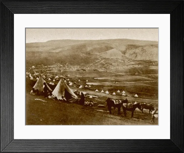 Framed Print : The British Cavalry Camp at Balaklava, Crimean War, 1854 Framed Print : The British Cavalry Camp at Balaklava, Crimean War, 1854