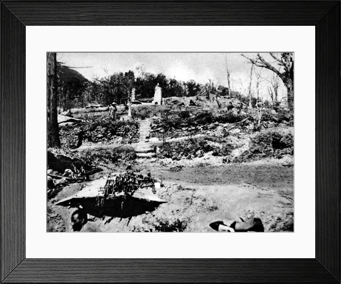 Framed Print : The Ruins at Kohima, Burma; Second World War, 1944 Framed Print : The Ruins at Kohima, Burma; Second World War, 1944