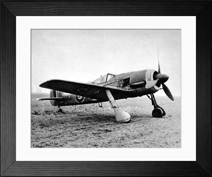 Framed Print : Captured Focke-Wulf 190, Britain; Second World War, 1944 Framed Print : Captured Focke-Wulf 190, Britain; Second World War, 1944