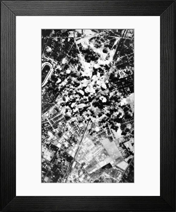 Framed Print : Bombing of Berlin, Germany; Second World War, 1944 Framed Print : Bombing of Berlin, Germany; Second World War, 1944