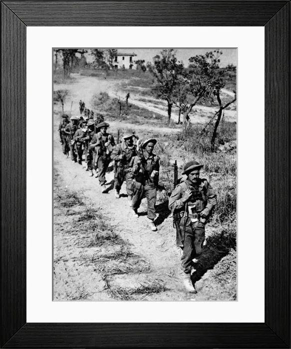 Framed Print : Canadian Troops of the Eighth Army, Italy; Second World War Framed Print : Canadian Troops of the Eighth Army, Italy; Second World War