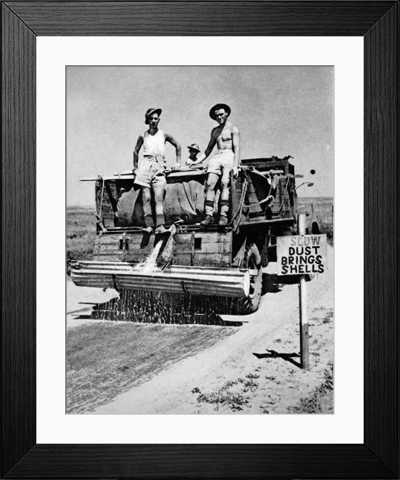 Framed Print : Allied truck watering Italian roads; Second World War, 1944 Framed Print : Allied truck watering Italian roads; Second World War, 1944