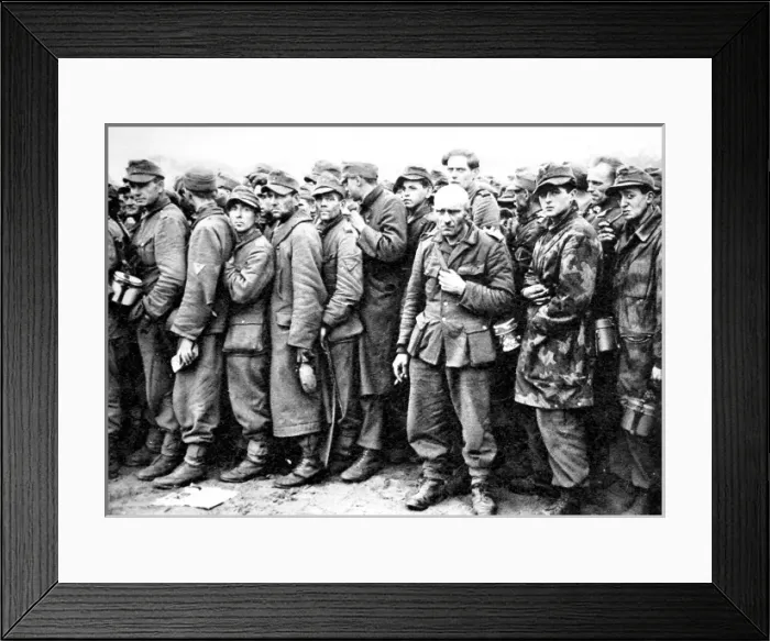 Framed Print : Captured German Soldiers, Holland; Second World War, 1944