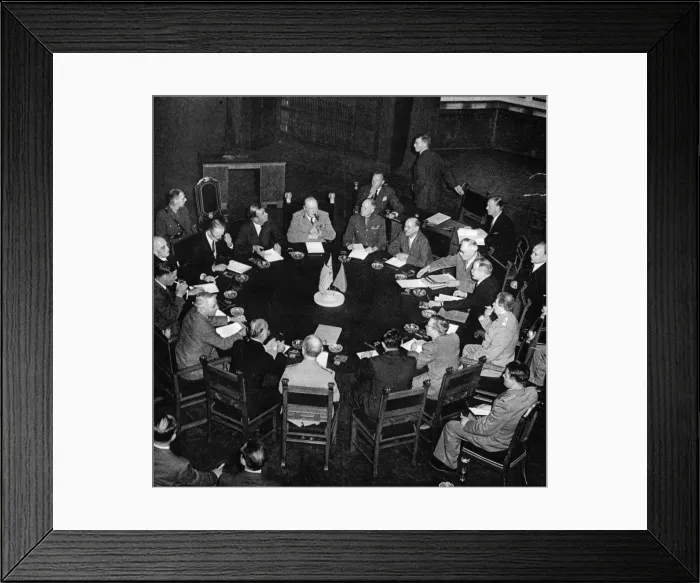 Framed Print : The Potsdam Conference; Second World War, 1945 Framed Print : The Potsdam Conference; Second World War, 1945