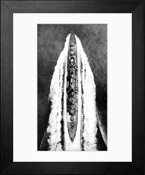 Framed Print : HMS Argonaut steaming at high speed; Second World War, 194 Framed Print : HMS Argonaut steaming at high speed; Second World War, 194