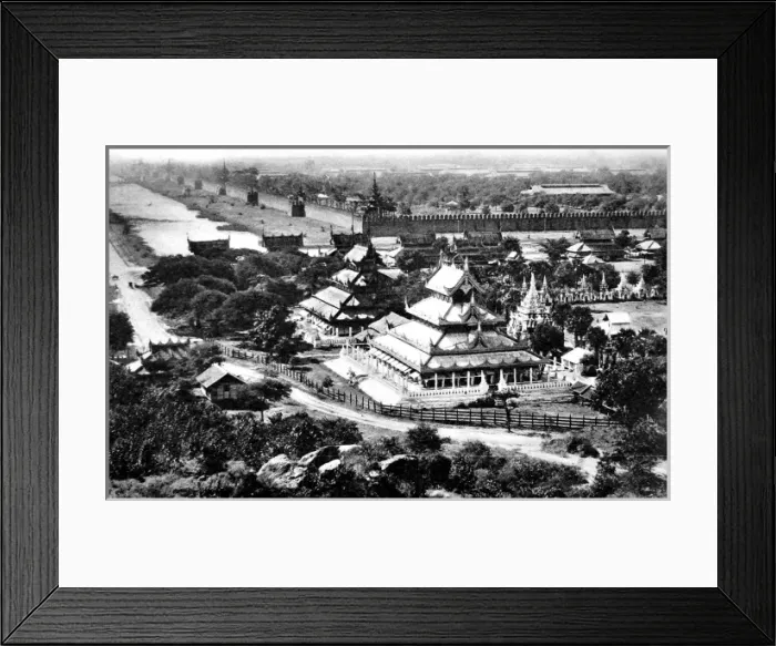 Framed Print : The Fortified City of Mandalay, Burma, 1945 Framed Print : The Fortified City of Mandalay, Burma, 1945