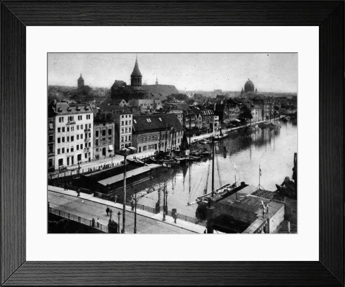 Framed Print : The Kottel Bridge at Konigsberg, East Prussia, 1930 s Framed Print : The Kottel Bridge at Konigsberg, East Prussia, 1930 s