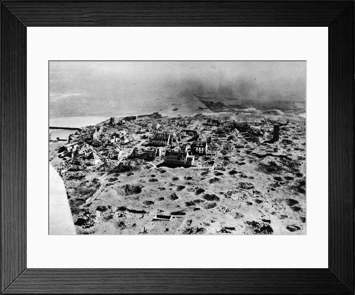 Framed Print : The Upper Town of Heligoland, Germany, 1947 Framed Print : The Upper Town of Heligoland, Germany, 1947