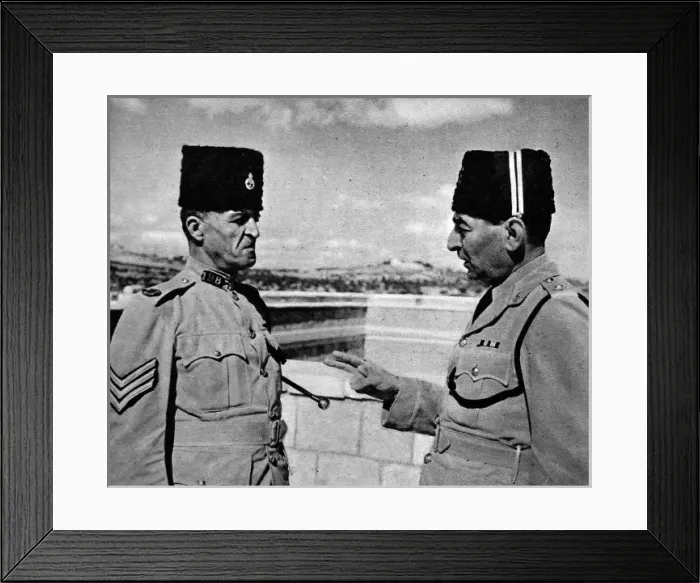 Framed Print : Officer and Sergeant of the Palestine Police Force, 1945 Framed Print : Officer and Sergeant of the Palestine Police Force, 1945