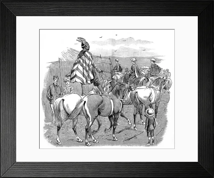 Framed Print : Circus Procession, c. 1886