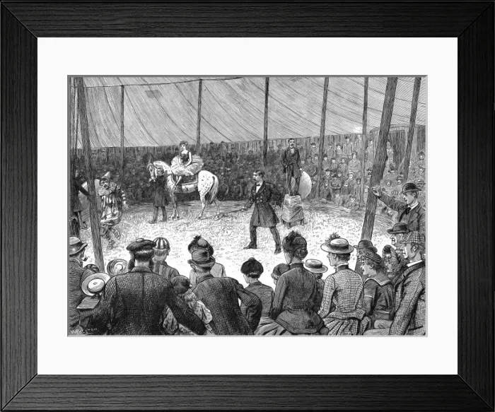 Framed Print : Circus Performance, c. 1886 Framed Print : Circus Performance, c. 1886