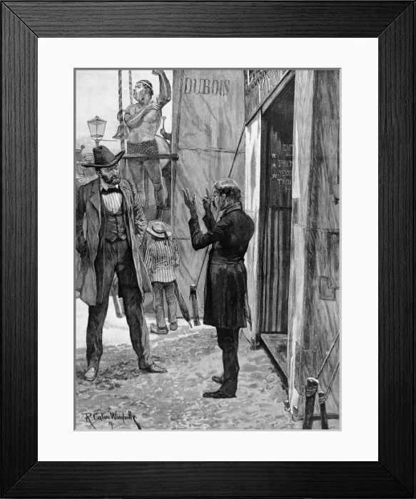 Framed Print : Scene at the Circus, c. 1891