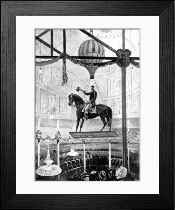 Framed Print : Corradinis Descent on Horseback, 1898 Framed Print : Corradinis Descent on Horseback, 1898
