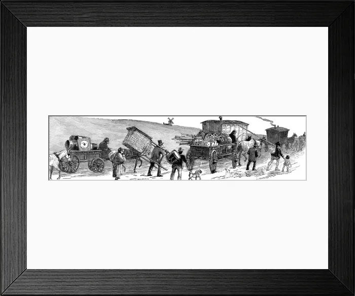 Framed Print : Circus on the move, c. 1888 Framed Print : Circus on the move, c. 1888