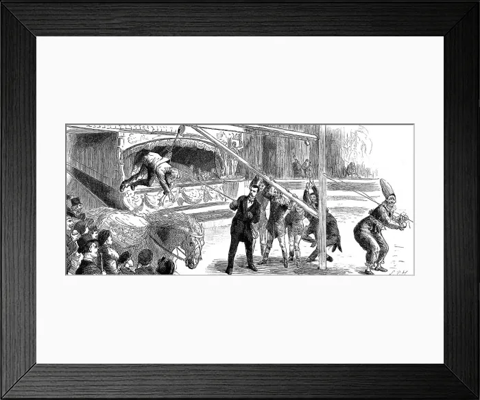 Framed Print : A Riding Lesson at Sangers Circus, 1884 Framed Print : A Riding Lesson at Sangers Circus, 1884