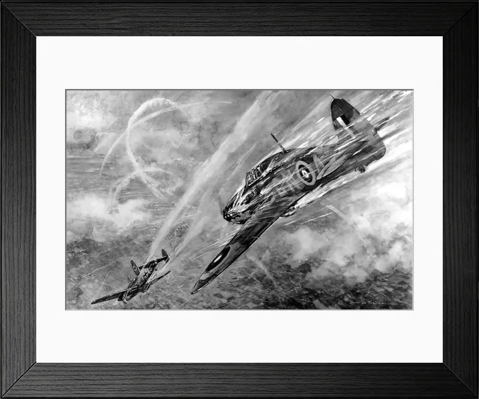 Framed Print : Flight Lieut. Nicholson winning the Victoria Cross; Second W Framed Print : Flight Lieut. Nicholson winning the Victoria Cross; Second W