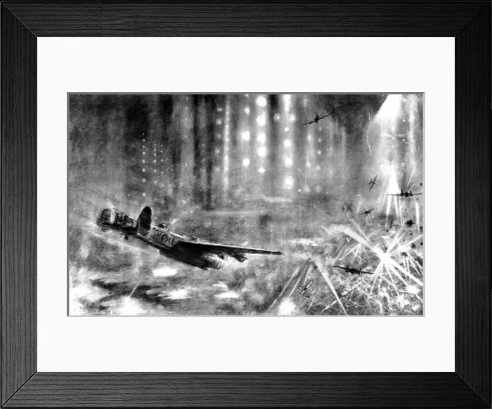 Framed Print : RAF Lancasters over Berlin; Second World War, 1943 Framed Print : RAF Lancasters over Berlin; Second World War, 1943